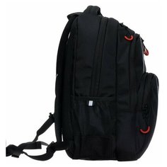 Рюкзак молодежный , 45 х 32 х 23 см, эргономичная спинка, черный/красный Grizzly