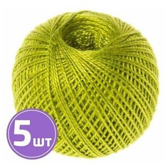 Пряжа ПНК им. Кирова Ирис (4806), зеленый горох, 5 шт. по 25 г
