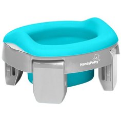 ROXY-KIDS горшок дорожный HandyPotty HP-255, серый/мятный