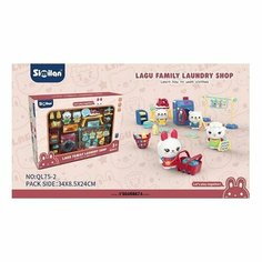 Игровой набор QL075-2 Ванная комната с питомцами в коробке КНР