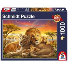 Пазл Schmidt 1000 деталей: Семейство львов