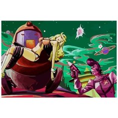 Картина по номерам на холсте Аниме Космический денди - 7771 Г 60x40