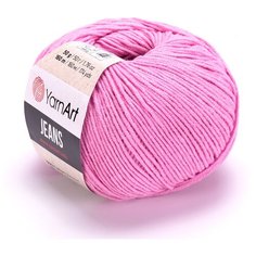 Пряжа YarnArt Jeans, 2шт, (20 розовый), 55 % хлопок, 45 % акрил, 50 г, 160 м