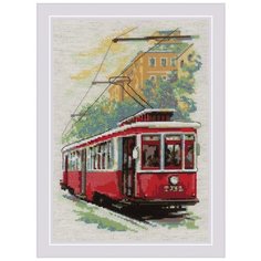 Набор для вышивания крестом Старый трамвай Риолис арт.2106 21х30 см