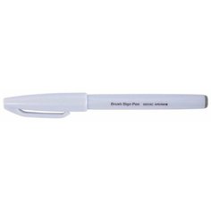 Фломастер-кисть Brush Sign Pen, 2 мм, цвет: светло-серый, Pentel