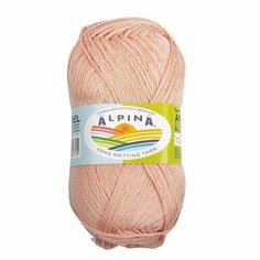 Пряжа ALPINA ARIEL, ALPINA, розово-бежевый - 06, 98% акрил, 2% пайетки, 5 мотков, 50 г, 150 м.