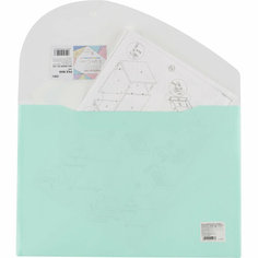 Папка-конверт на кнопке Deli А4+, 180мкм, карман, цвет в асс, 5506