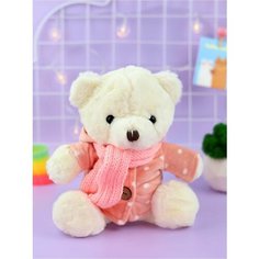 Мягкая игрушка медведь плюшевый, мишка тедди 30 см Happy Baby