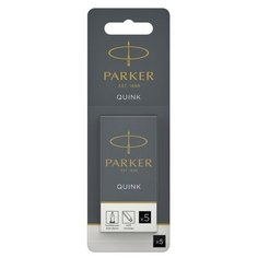 Набор картриджей 5шт д/перьевой ручки Parker Cartridge Quink, черные, блистер 1950402