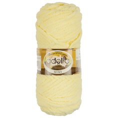 Пряжа Adelia Mimi, 100 % полиэстер, 100 г, 80 м, 5 шт., №15 бл.желтый