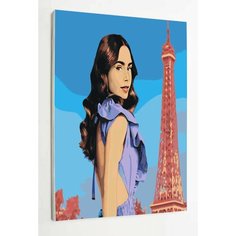 Картина по номерам "Эмили в Париже" 40*60 "Раскрасим сами"