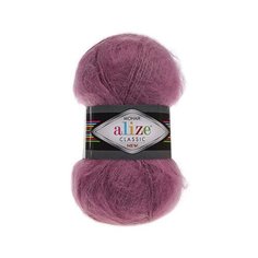 Пряжа Alize Mohair classic new вишневый (169), 5 шт