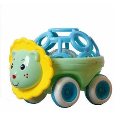 Инерционная игрушка каталка погремушка львенок для малышей 2825 Tongde