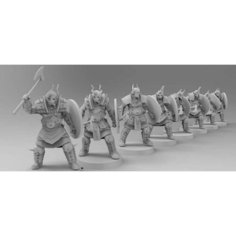 Игровые фигурки Мародеры Хаоса (Chaos Marauders) 25шт. (Warhammer, DnD, Вархаммер) Нет бренда