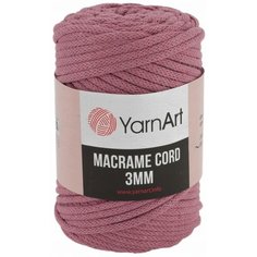 Пряжа YarnArt Macrame cord 3mm сухая роза (792), 60%хлопок/40%полиэстер/вискоза, 85м, 250г, 1шт