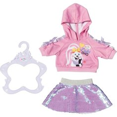Одежда для кукол Baby Born 828-182 худи и юбка / наряд для пупса Беби Бон Zapf Creation