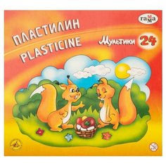 Пластилин "Мультики", 24 шт. Gamma