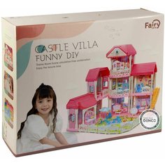 Игровой набор Кукольный домик с мебелью и персонажами, 7003 / 52 х 17 х 42 см Denco Store