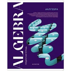 Тетрадь предметная 48л. ArtSpace "Коллаборация" - Алгебра, матовая ламинация, выборочный лак