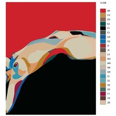 Картина по номерам V-338 "Цветная эротика", 70x90 см Brushes Paints