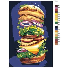 Картина по номерам Т175 "БИГ МАК", 80x120 Brushes Paints