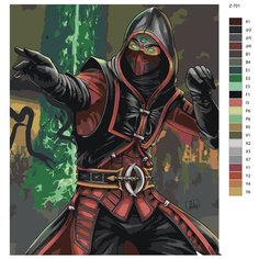 Картина по номерам Z701 "Ермак- Мортал Комбат(Mortal Combat) 70x90 Brushes Paints
