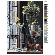 Картина по номерам X-620 Винная эстетика 80x120 Brushes Paints