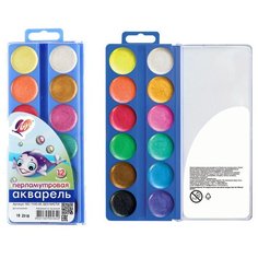 Луч Краски акварельные Перламутрики медовые без кисти (16С 1105-08), 12 цв., разноцветный