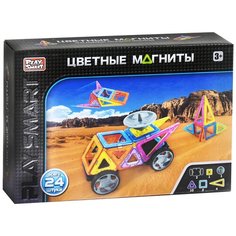 Конструктор Play Smart Цветные магниты 2465, 24 дет.