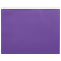 Attache Папка-конверт на молнии Color A5, 160 мм, пластик, фиолетовый
