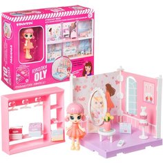 BONDIBON кукольный домик Куколки Oly Гардеробная ВВ4493, розовый/фиолетовый