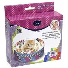 Декорируем шкатулку скотчем "Котенок" D&M
