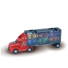 Машинка "Автовоз" в комплекте с металлическими машинками, без механизмов, 38х9х14 см Junfa Toys