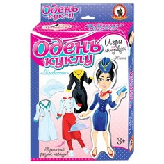 Настольная игра: Одень куклу. Профессии Жанна (на липучках), Русский стиль