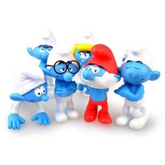 Набор фигурок Смурфики - 6 шт. Noname