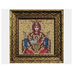 Набор для вышивания бисером Вышивальная мозаика Икона Божией Матери Неупиваемая чаша, 6,5*6,5 см