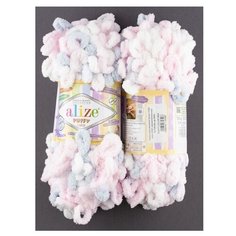 Пряжа Alize Puffy color, 100 г, 9 м, 2 шт., 5864