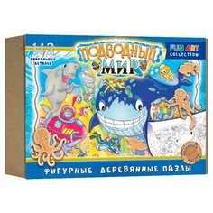 Настольная игра Нескучные игры Фигурные Деревянные Пазлы. Подводный Мир