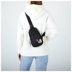 Сумка-рюкзак «Авокадо Кот», 15х10х26 см, отд на молнии, н/карман, регул ремень, чёрный нет бренда