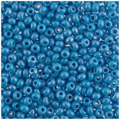 Бисер круглый Gamma 1, 10/0,2,3 мм, 50 г, 1-й сорт, A288 голубой