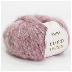 Пряжа Cloud Tweed Цвет. 54086, розовый, 2 мот, альпака файн - 40%, вискоза - 30%, полиамид - 30% Seam