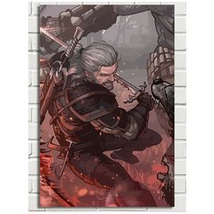 Картина по номерам Игра Ведьмак (Геральт, Witcher, Йеннифер, Трисс, Цири) - 8055 В 60x40