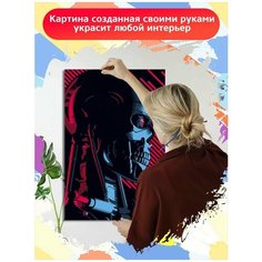 Картина по номерам фильм терминатор (робот, скелет, Арнольд Шварценеггер) - 8252 В 60x40