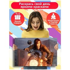 Картина по номерам аниме токийские мстители (Баджи, мотоцикл) - 8858 Г 60x40
