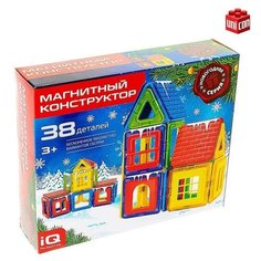 Магнитный конструктор, Новогодняя серия, 38 деталей Unicon