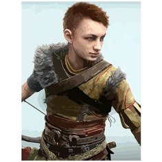 Картина по номерам на холсте Игра God of War Ragnarok Атрей Локи - 6226 В 30x40
