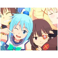 Картина по номерам на холсте Аниме Коносуба 5543 40x30