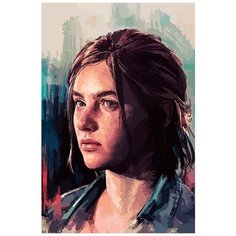 Картина по номерам на холсте игра Last of Us Элли - 6567 В 60x40
