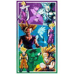 Картина по номерам на холсте Аниме Жемчуг Дракона 5572 40x60