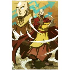 Картина по номерам на холсте Аватар Легенда об Аанге маги аниме - 2144 40X60